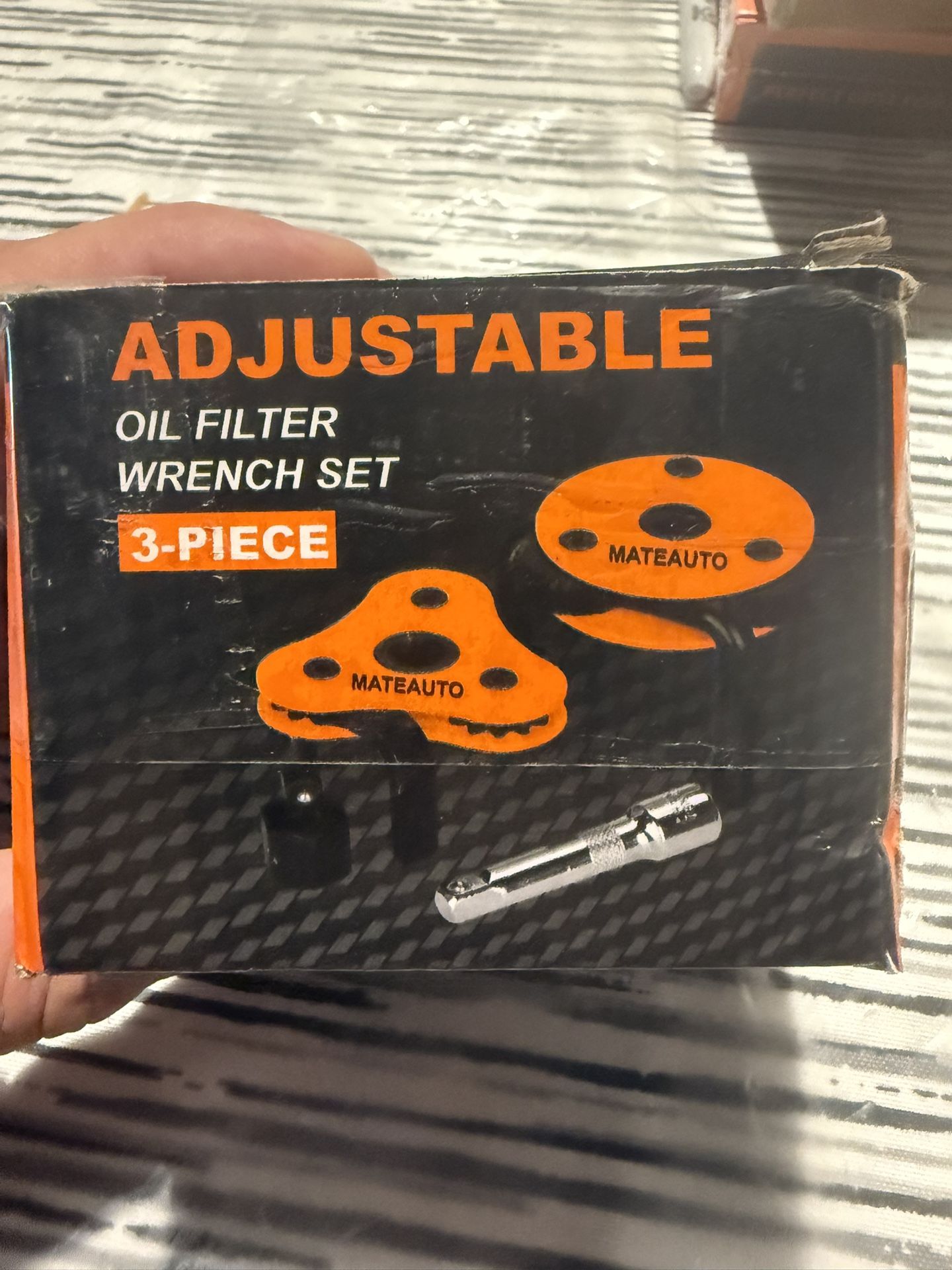 Universal 3-Jaw Oil Filter Wrench Set, Adjustable 2-Way Operation, Heavy-Duty Oil Filter Removal Tool, High Torque for Auto, Trucks, Fits 2-1/2" to 5-