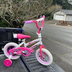 Child Kid Children Bike 12” Wheels With Training Wheels Bicycle Tricycle Trike in Good Condition