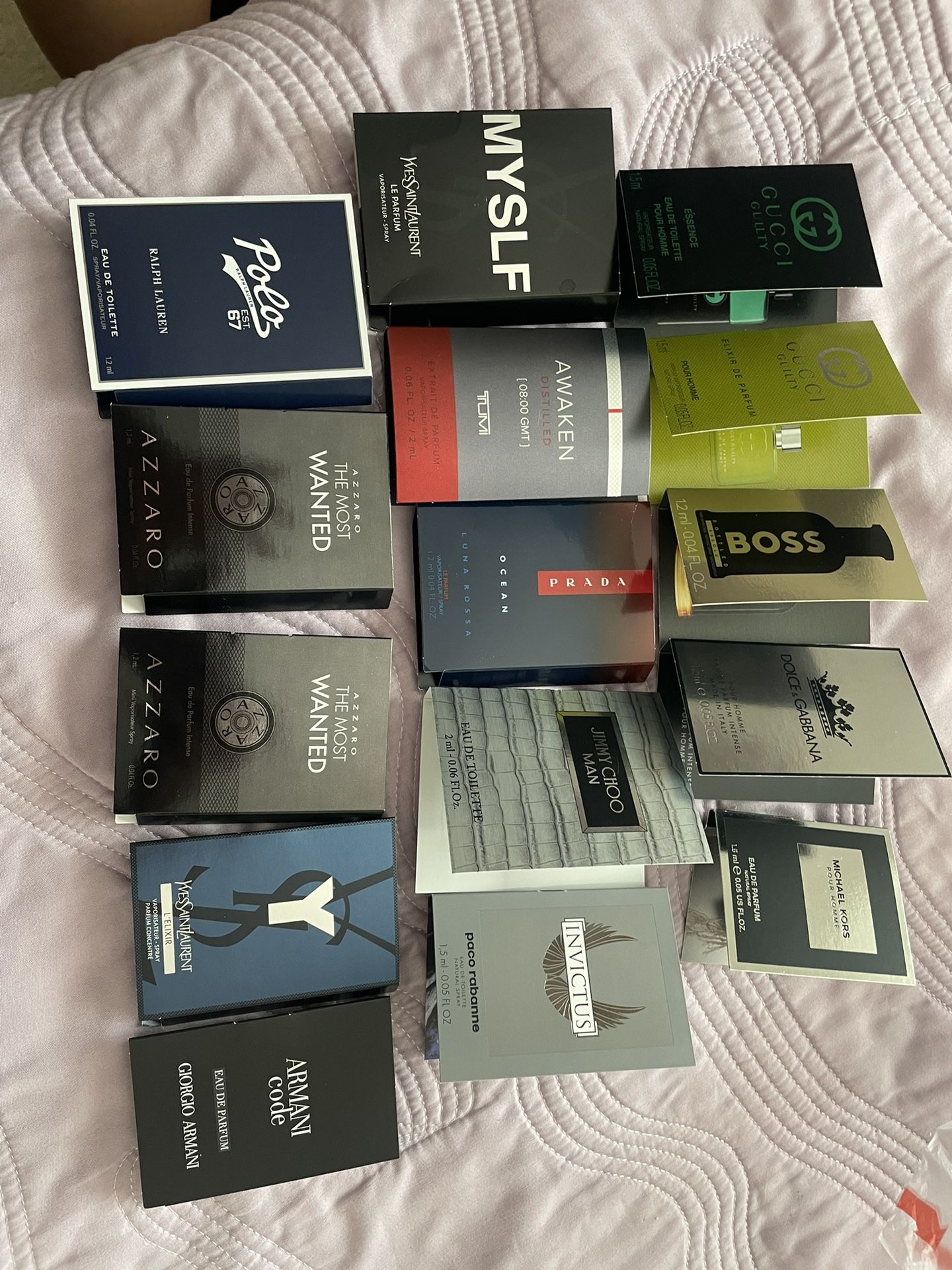 15 Mens Cologne/ Perfume Samples