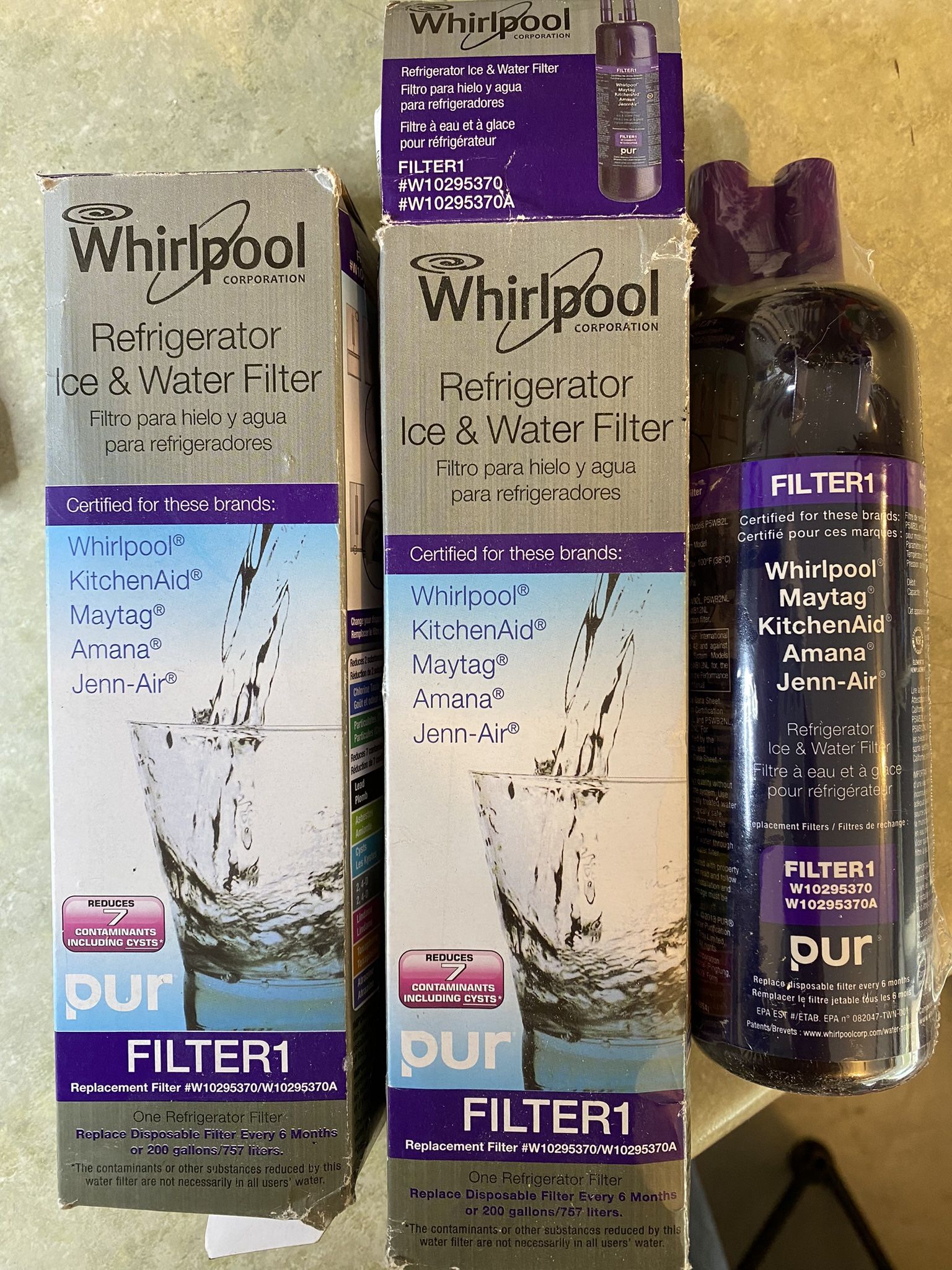 Whirlpool Refrigerator Ice & Water Filter X 2 - Brand New