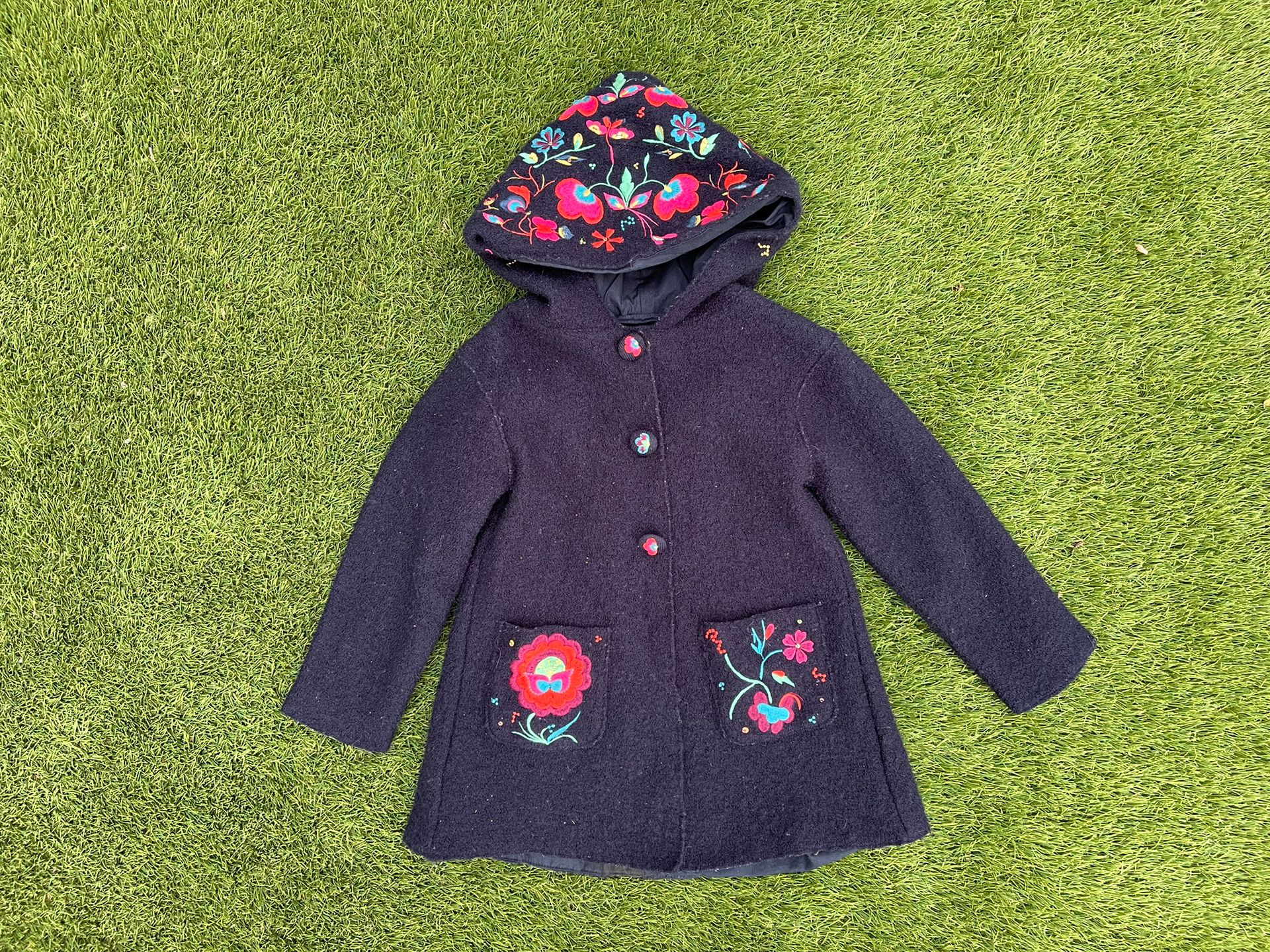 French brand DPam - Wool Coat Jacket, Parka Length - Size 3 Euro 94