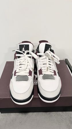 Air Jordan 4 Retro x Paris Saint-Germain Bordeaux 2020 PSG Cement Black