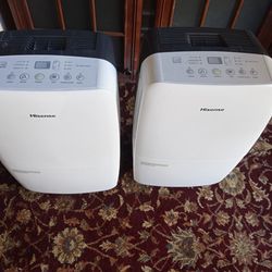 Two Identical Dehumidifiers $60 Each Or Both For $100