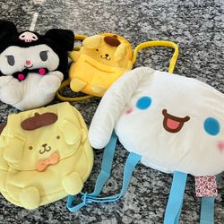 Sanrio Plushie Bags Bundle 