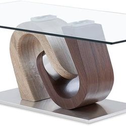 USA Global Furniture Coffee Table, Walnut Oak