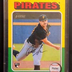 2024 Topps Heritage Paul Skenes Rookie Card