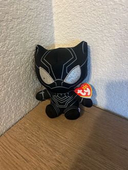 TY Beanie Baby Black Panther Plush