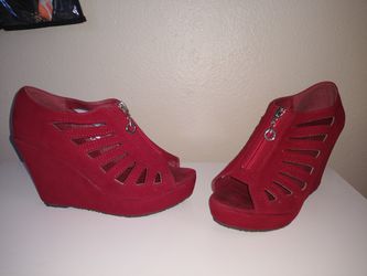 Red leather Size #7