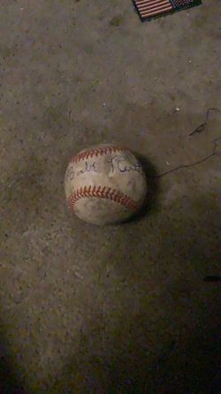 Famous baseball Baller autograph