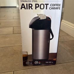 Vondior Airpot Coffee Dispenser with Pump - Insulated Stainless Steel Thermal Beverage Dispenser - 102 oz