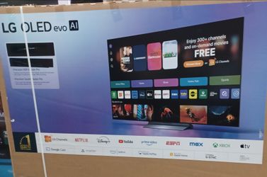 65" screen Oled C5 by LG thinQ evo.  No base included.  Free wall mount bracket.  1  year warranty