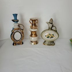 Vintage Kentucky Whiskey Decanter Lot Of 3