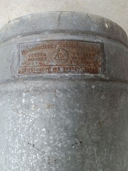 Fire Extinguisher Old Antique Bottom Half