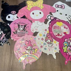 Sanrio mylar balloons 