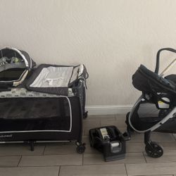 Graco Snugride 35 Lite Car Seat w/Baby Stroller/ Babytrend Pack And Play $120 For All 