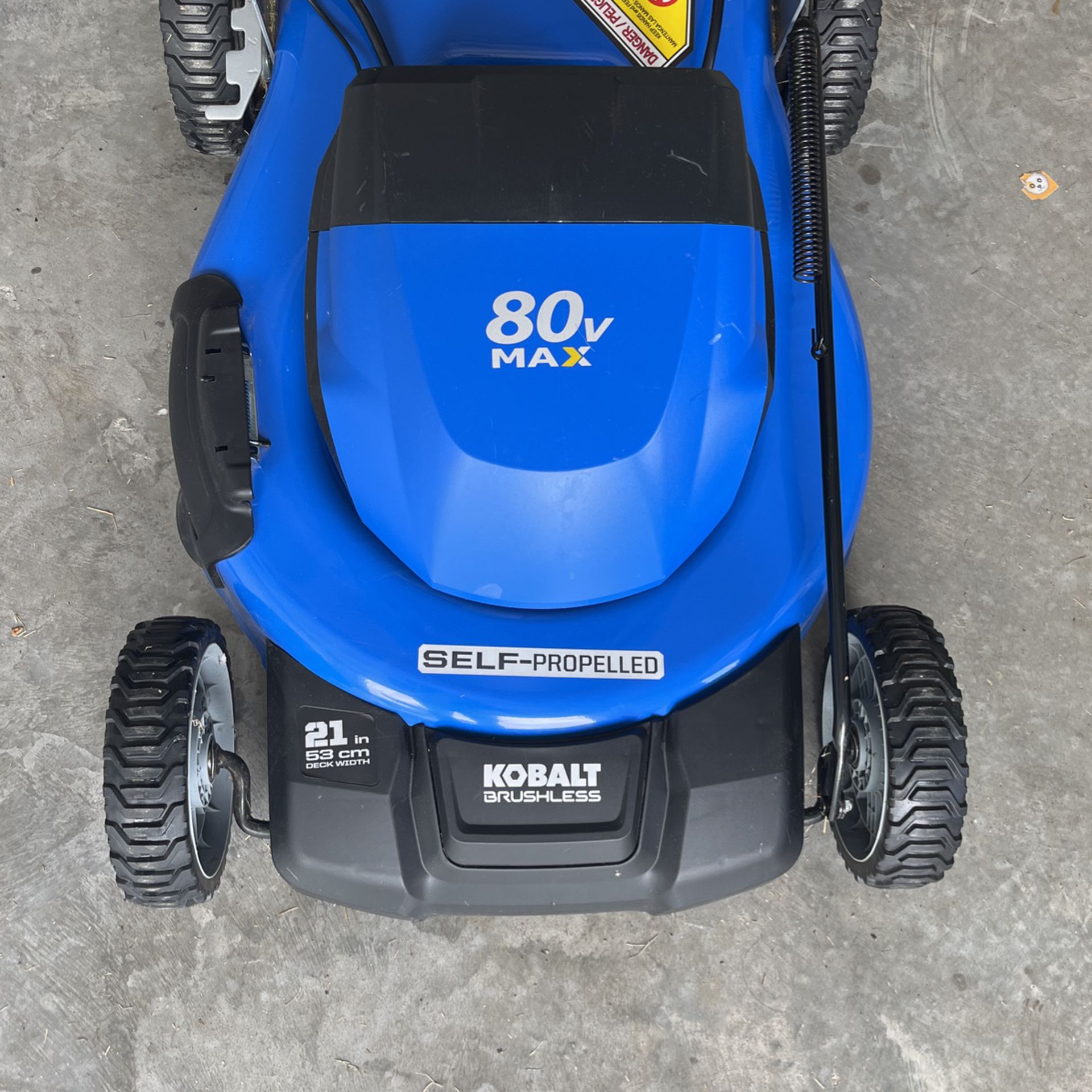 Kobalt 80-volt 21-in Cordless Self-propelled Lawn Mower 6 Ah (1-Battery and Charger Included)