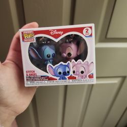 Funko Pocket Pop! Keychain: 2 Pack Disney Stitch & Angel