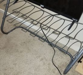 compact 9-pair vertical metal wire shoe rack
