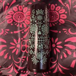 Starbucks 16oz Day Of The Dead Mexico Tumbler 