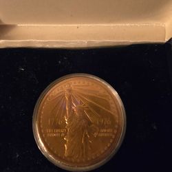 1776–1976 National Bicentennial Medal – Statue of Liberty / Great Seal – U.S. Mint Commemorative in Presentation Box