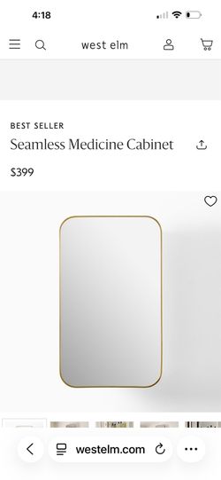 West Elm medicine cabinet