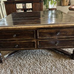 Brown Wood Coffee Table