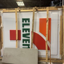 2) 711 Sign 6’x7’ 
