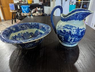 Wash bowl And pitcher