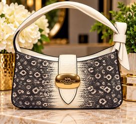 Coach New York Handbag with Gold Hardware