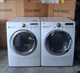 LG Front Load Washer and Electric Dryer Set