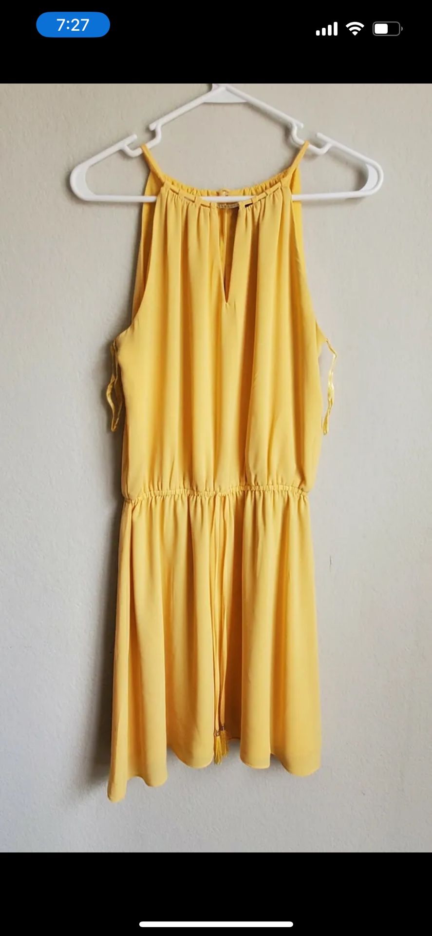 White House Black Market Yellow Dress Size 4