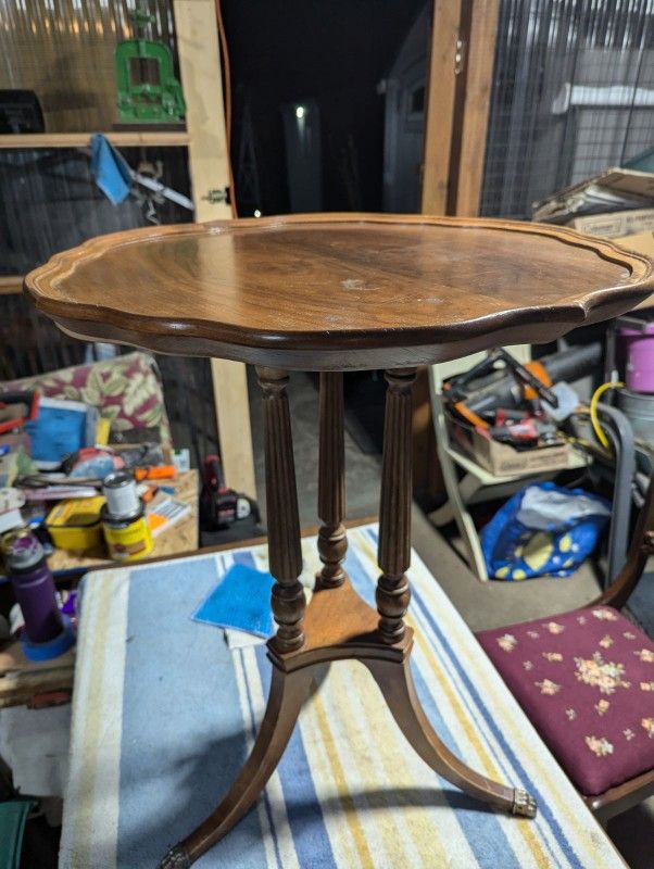 Vintage Round Wooden Table