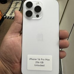 iPhone 16 Pro Max 256GB Unlocked Cash or $50 Down