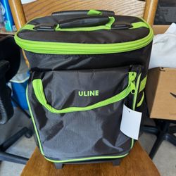 ULINE Rolling Cooler Bag With Yelescoping Handle