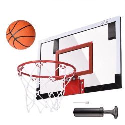 Indoor Mini Basketball Hoop and Snap Back Rim, 18" x 12" inches