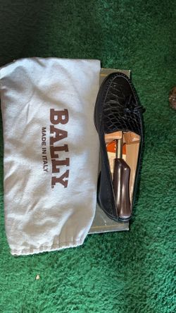 Bally Dress Shoes Black Leather And Snake Skin
