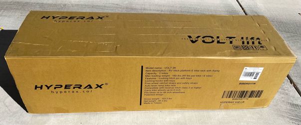HYPERAX Lift Assisted Volt Lift Hitch Mounted 2 Bike Rack Carrier
