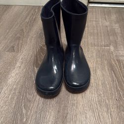 Girls blue rain boots size 2-3