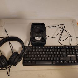 Keyboard, Headset, Speaker Bundle 