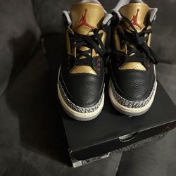 Gold Cement 3s Size 8.5 Men