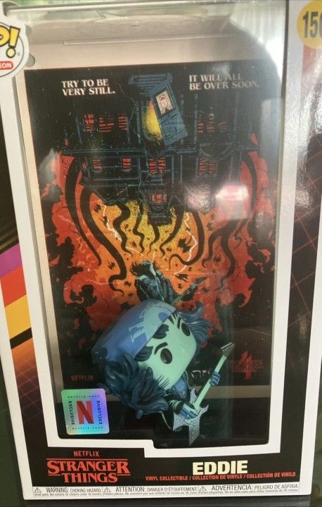 Funko Pop! Comic Book Cover w/ Case: Stranger Things - Eddie (Netflix Exclusive)