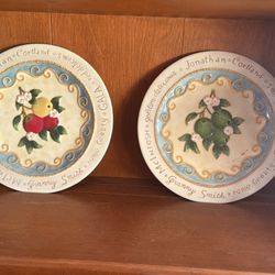 Mww Ceramic Apple Plates 