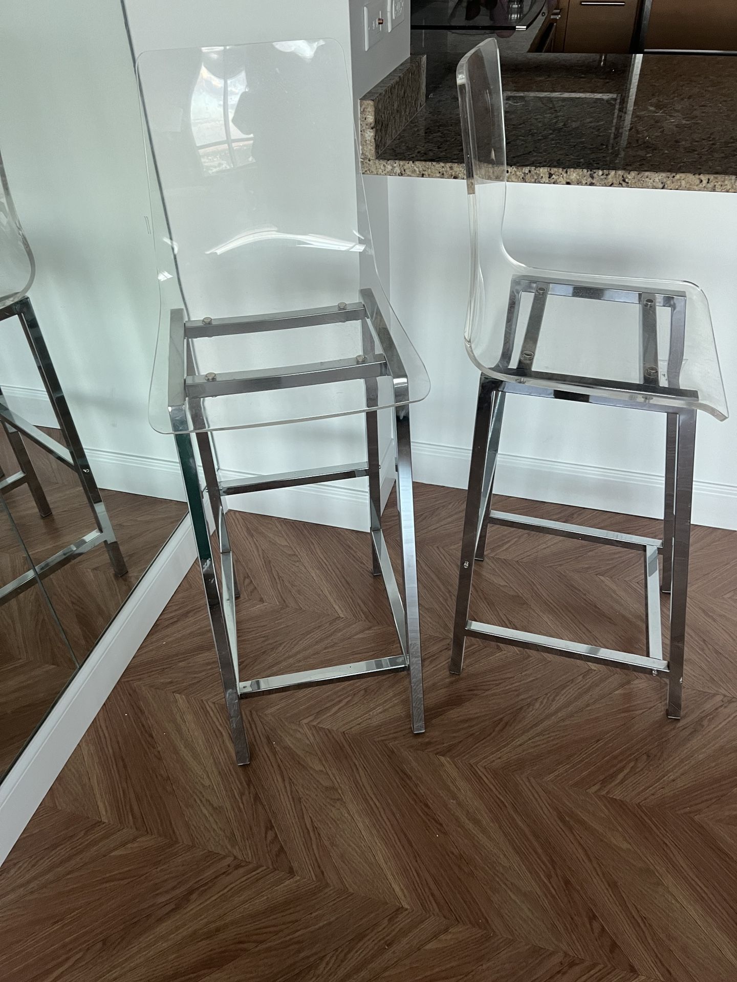 2 Acrylic Barstools