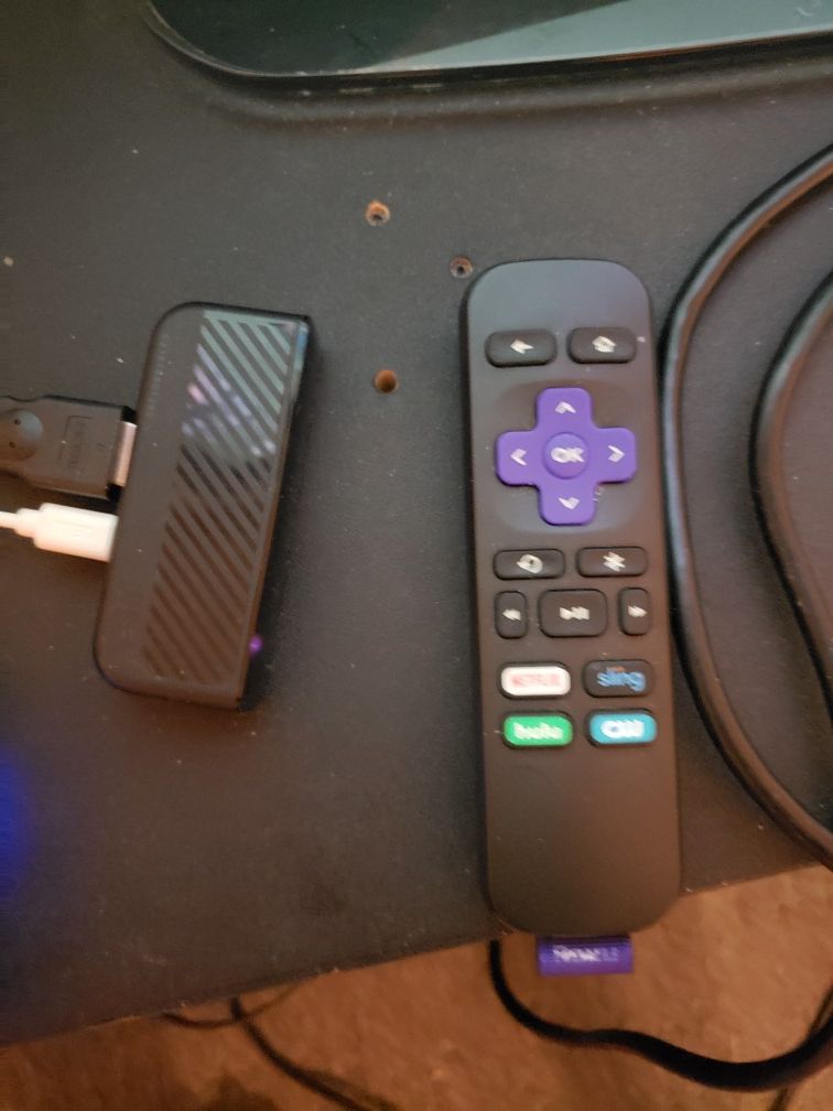 Roku with remote.