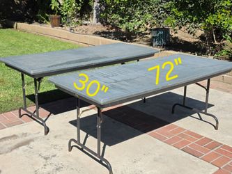 Plastic Folding Tables 72" x 30"