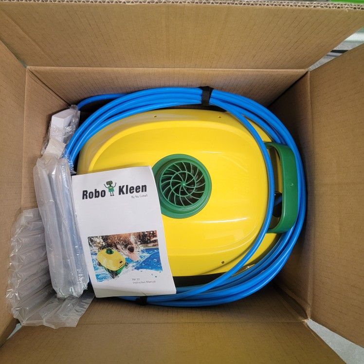 RoboKleen RK22 Robotic Pool Cleaner by Nu Cobalt. Power supply and filter included. Floor cleaner only.