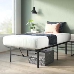 Twin Bed Black Metal Platform Frame