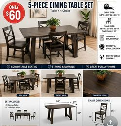 Beautiful dining table and chairs