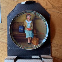 Edwin knowles  Company. Collective plate Norman Rockwell’s a young girls dream.