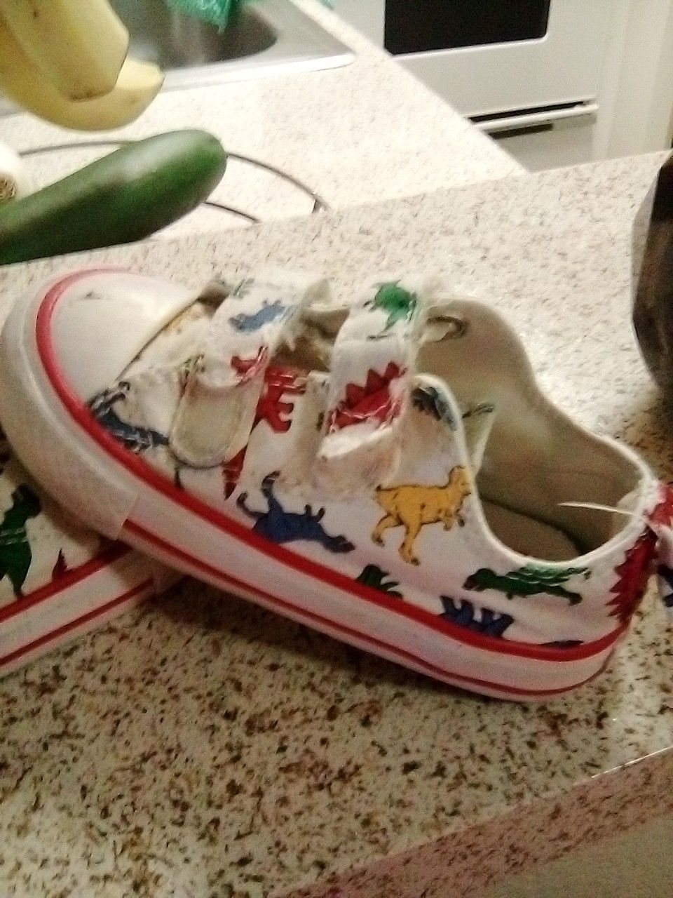 Toddler boy dino converse